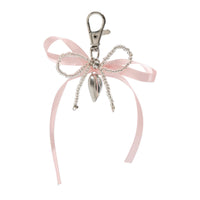 Thumbnail for Sweet Ribbon Bowknot Heart Charm Seed Beaded Keychain Set - ArtGalleryZen