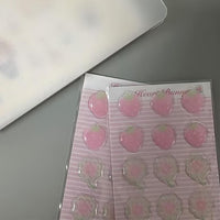 Thumbnail for Sweet Strawberry Clover Cream Narutomaki Crystal 3D DIY Decoration Stickers - ArtGalleryZen