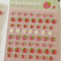 Thumbnail for Sweet Strawberry Crystal 3D DIY Decoration Stickers - ArtGalleryZen