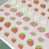 Thumbnail for Sweet Strawberry Crystal 3D DIY Decoration Stickers - ArtGalleryZen