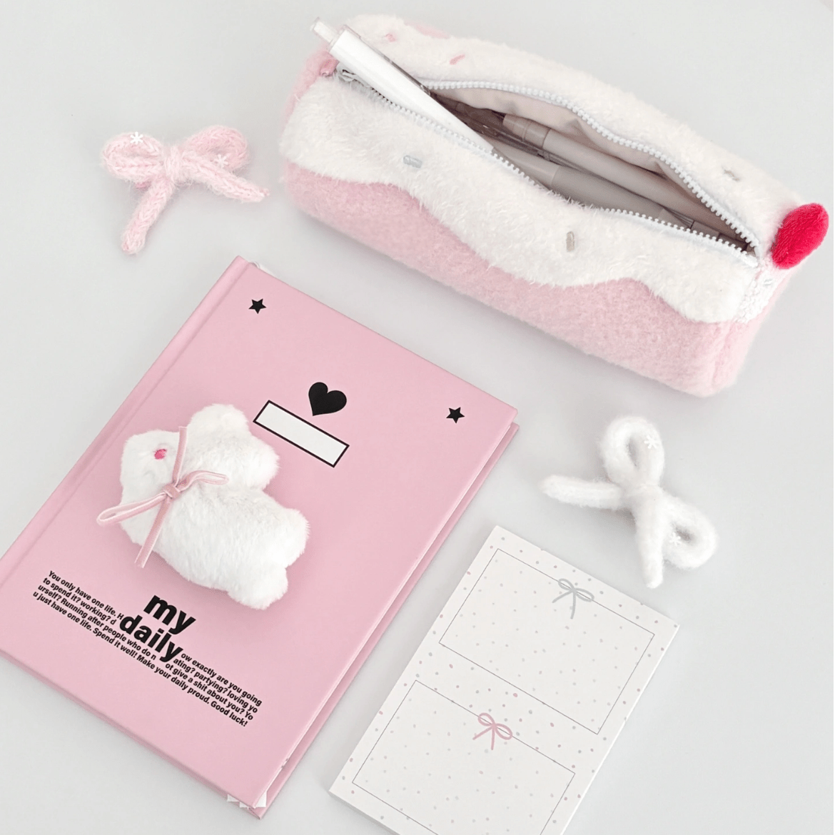 Sweet Strawberry Roll Cake Plush Pencil Case - ArtGalleryZen