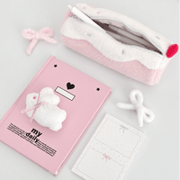 Thumbnail for Sweet Strawberry Roll Cake Plush Pencil Case - ArtGalleryZen