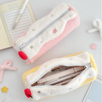 Thumbnail for Sweet Strawberry Roll Cake Plush Pencil Case - ArtGalleryZen