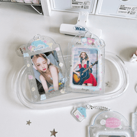 Thumbnail for Sweet Transparent Glitter Kpop Keychain Photocard Holder - ArtGalleryZen