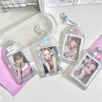 Thumbnail for Sweet Transparent Glitter Kpop Keychain Photocard Holder - ArtGalleryZen
