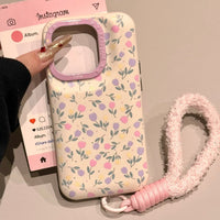 Thumbnail for Sweet Tulip iPhone Case With Plush Lanyard - ArtGalleryZen