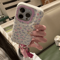 Thumbnail for Sweet Tulip iPhone Case With Plush Lanyard - ArtGalleryZen