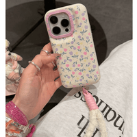 Thumbnail for Sweet Tulip iPhone Case With Plush Lanyard - ArtGalleryZen