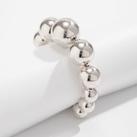 Thumbnail for Temperament Chunky Gold Silver Tone Ball Chain Bracelet - ArtGalleryZen