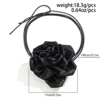 Thumbnail for Temperament Layered Rose Wax Cord Choker Necklace - ArtGalleryZen