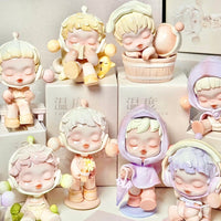 Thumbnail for Collection of pastel-colored Pop Mart Skullpanda figurines on a white background