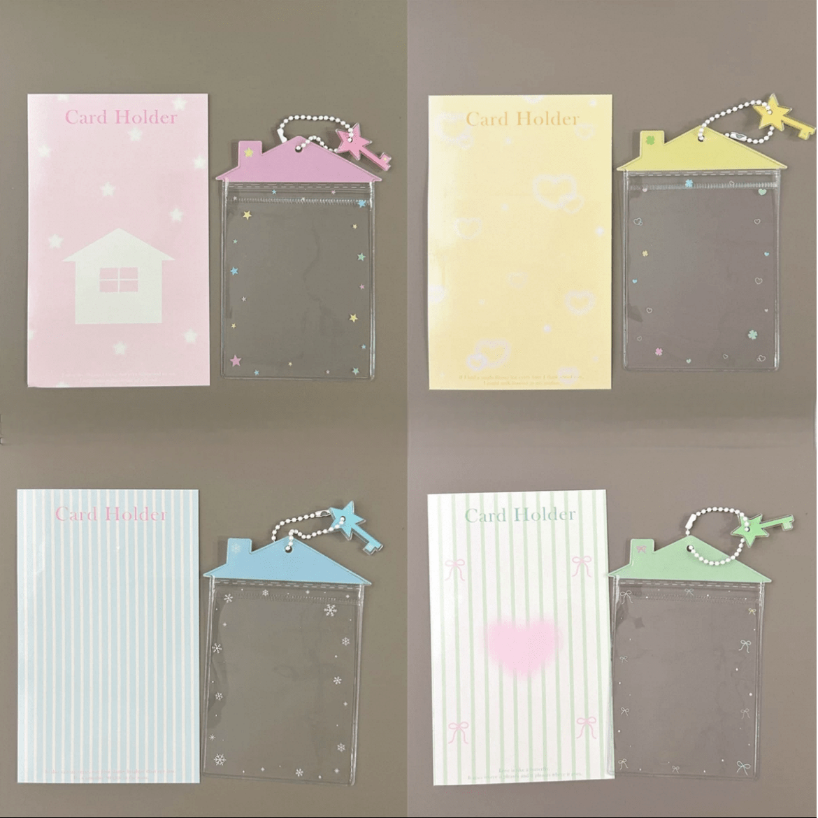 Tiny House Candy Bag Kpop Keychain Photocard Holder - ArtGalleryZen