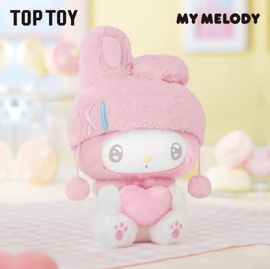 TOPTOY Sanrio My Melody 50th Anniversary Milk Candy Series Plush Keychain Blind Box - ArtGalleryZen