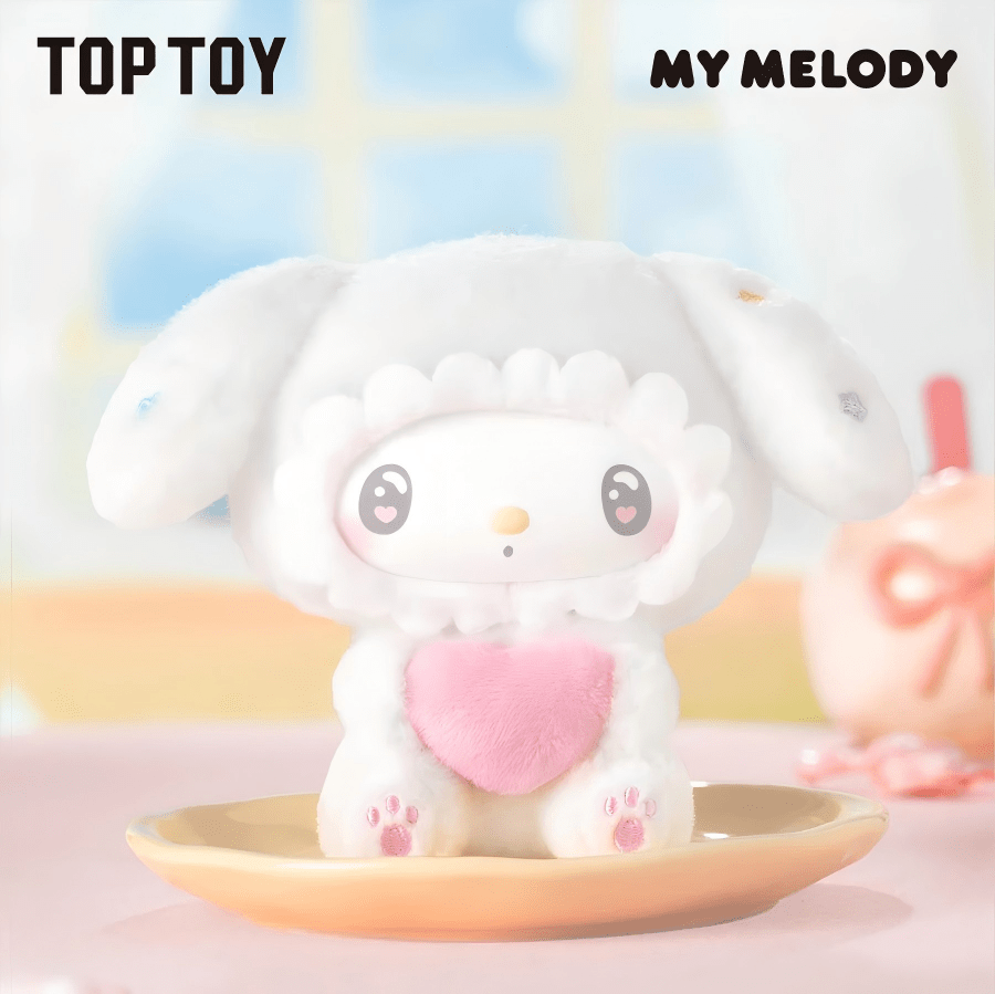 TOPTOY Sanrio My Melody 50th Anniversary Milk Candy Series Plush Keychain Blind Box - ArtGalleryZen