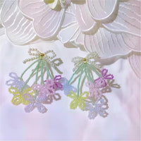 Thumbnail for Transformable Tulip To Butterfly Beaded Earrings - ArtGalleryZen