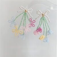 Thumbnail for Transformable Tulip To Butterfly Beaded Earrings - ArtGalleryZen