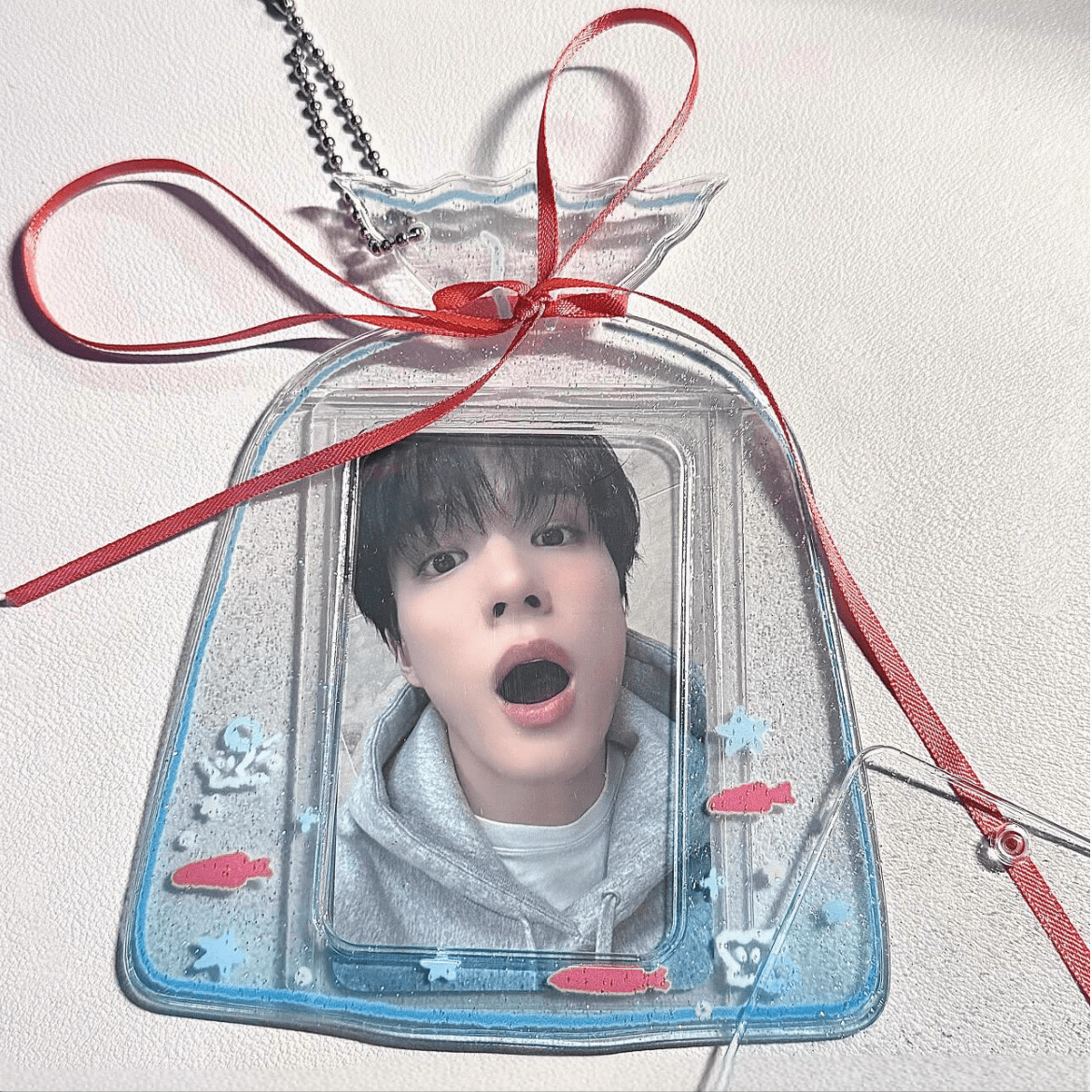 Transparent Goldfish Bowl Candy Bag Kpop Keychain Photocard Holder - ArtGalleryZen