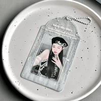 Thumbnail for Transparent Lucky Clover Winter Snow Kpop Keychain Photocard Holder - ArtGalleryZen