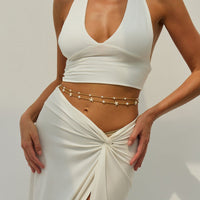 Thumbnail for Trendy 2pcs Pearl Starfish Seed Beaded Waist Chain Set - ArtGalleryZen