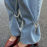 Thumbnail for Trendy 2pcs Pearl Tassel Trouser Pin Set - ArtGalleryZen