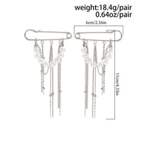 Thumbnail for Trendy 2pcs Pearl Tassel Trouser Pin Set - ArtGalleryZen