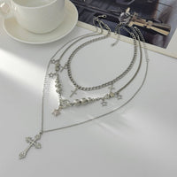 Thumbnail for Trendy 3pcs Toggle Clasp Cross Star Pendant Necklace Set - ArtGalleryZen