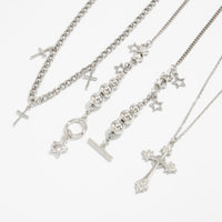 Thumbnail for Trendy 3pcs Toggle Clasp Cross Star Pendant Necklace Set - ArtGalleryZen