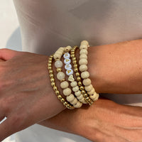 Thumbnail for Trendy 5pcs Letter Wood Beaded Mother's Day Bracelet Set - ArtGalleryZen