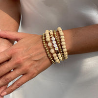 Thumbnail for Trendy 5pcs Letter Wood Beaded Mother's Day Bracelet Set - ArtGalleryZen