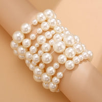 Thumbnail for Trendy 7 Pieces Pearl Stretch Bracelet Set