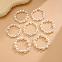 Thumbnail for Trendy 7 Pieces Pearl Stretch Bracelet Set