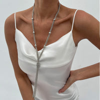 Thumbnail for Trendy Ball Charm Long Tassel Chain Y Necklace