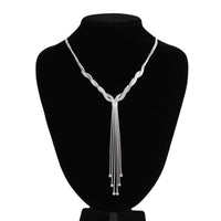 Thumbnail for Trendy Ball Tassel Cross Snake Chain Y Necklace - ArtGalleryZen