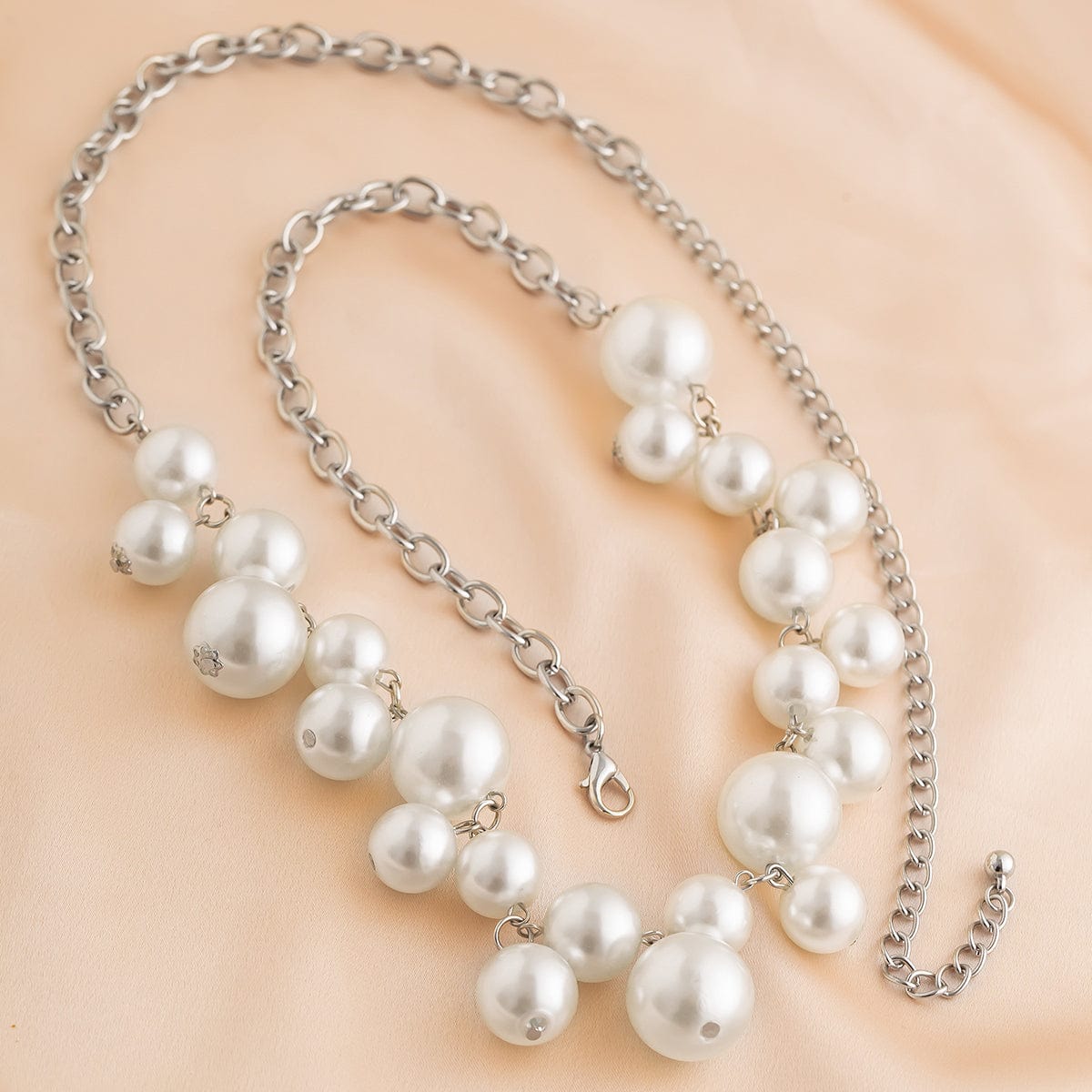 Trendy Boho Chunky Pearl Waist Chain