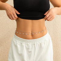 Thumbnail for Trendy Boho Layered Pearl Saturn Belly Chain Set - ArtGalleryZen