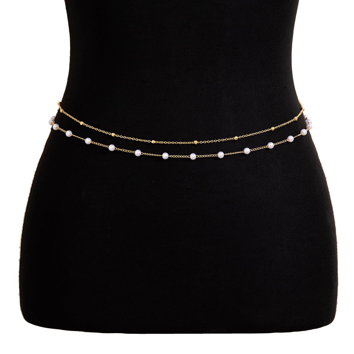 Trendy Boho Layered Pearl Saturn Belly Chain Set