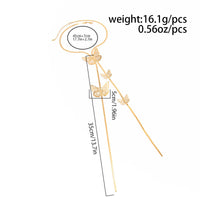 Thumbnail for Trendy Butterfly Charm Snake Chain Y Necklace - ArtGalleryZen