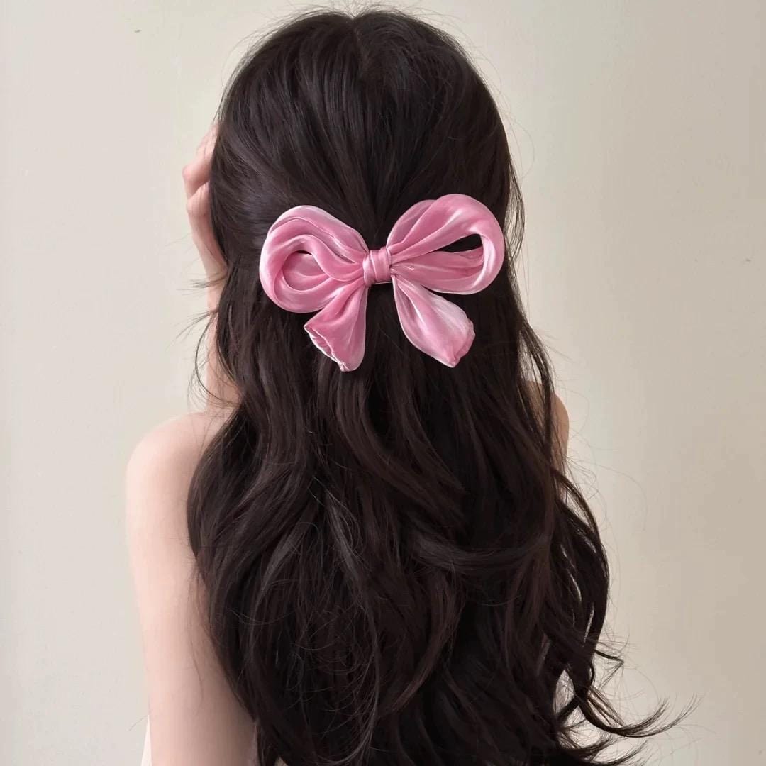 Trendy Chiffon Bowknot Hair Clip - ArtGalleryZen