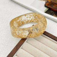 Thumbnail for Trendy Chunky Gold Foil Amber Bangle Bracelet - ArtGalleryZen