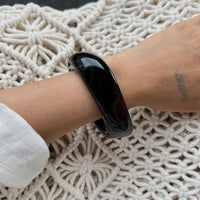 Thumbnail for Trendy Chunky Gold Foil Amber Bangle Bracelet - ArtGalleryZen