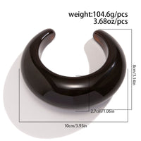 Thumbnail for Trendy Chunky Resin Open Wide Cuff Bangle Bracelet - ArtGalleryZen