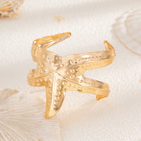 Thumbnail for Trendy Chunky Starfish Bangle Bracelet - ArtGalleryZen