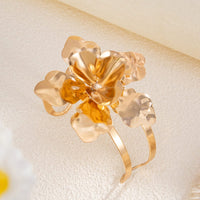 Thumbnail for Trendy Chunky Textured Flower Arm Cuff - ArtGalleryZen