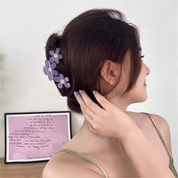 Thumbnail for Trendy Colorful Hand-drawn Painting Flower Hair Clip - ArtGalleryZen