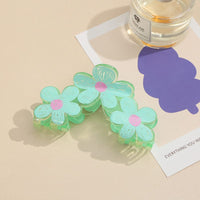 Thumbnail for Trendy Colorful Hand-drawn Painting Flower Hair Clip - ArtGalleryZen