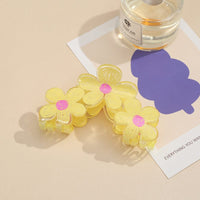 Thumbnail for Trendy Colorful Hand-drawn Painting Flower Hair Clip - ArtGalleryZen