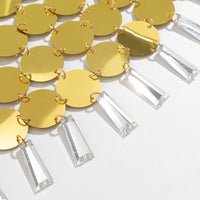 Thumbnail for Trendy Colorful Lingerie Halter Top Backless Glitter Tassel Sequins Bra - ArtGalleryZen