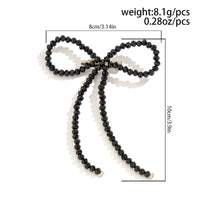 Thumbnail for Trendy Crystal Beaded Bowknot Pin Brooch