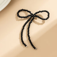 Thumbnail for Trendy Crystal Beaded Bowknot Pin Brooch