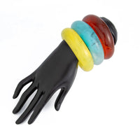 Thumbnail for Trendy Curved Resin Bangle Bracelet - ArtGalleryZen